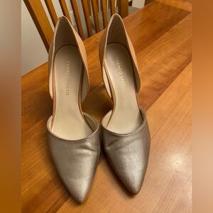 Franco Sarto “Arrow” Women's Metallic and Tan Heels